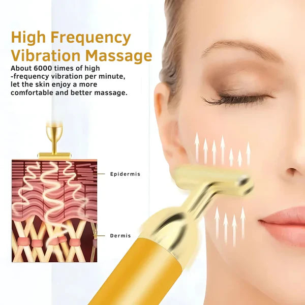 Femglow™   24K Gold Electric Facial Massage Roller